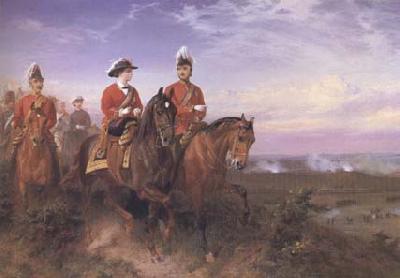 George Thomas Queen Victoria and the Prince Consort at Aldershot (mk25) oil painting picture